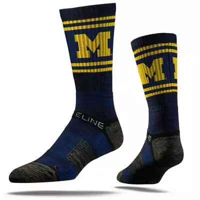 Michigan Wolverines Adult Team Logo Strideline Socks • $17.95