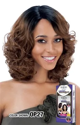 Freetress Equal Synthetic Invisible Lace Front L Part Curly Hair Wig - Remi • £30.98