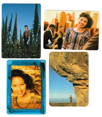 $5 • Buy Vintage Playing Swap Cards :  SINGAPORE AIRLINES X 4