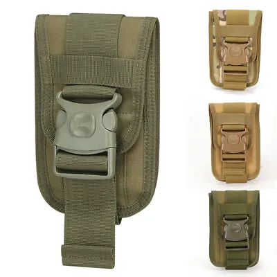Tactical Cell Phone Belt Pack Universal Bag EDC Molle Waist Holster Pouch Case • $5.31