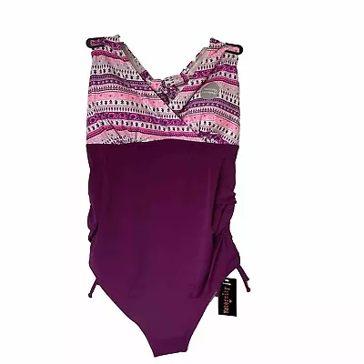 Maternity Swimwear Size 12#George# Purple Pink Costume*New With Tags* • $7.46