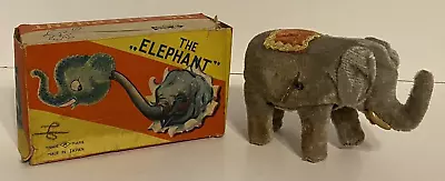 Vintage  The Elephant  Windup Tin Toy With Key+original Box Made In Japan ~works • $39.95