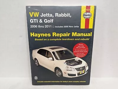 2006-2011 Volkswagen VW Jetta Rabbit GTI Golf Haynes Service Repair Manual 9481 • $30.99