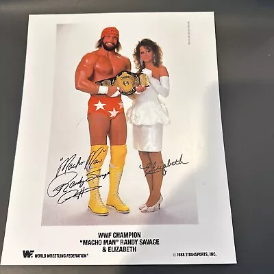 Macho Man Randy Savage & Miss Elizabeth Color 8x10” Glossy Photo WWF WWE • $5