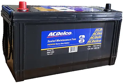 Ac Delco Sn100 Smf Truck Battery 750cca 100 Ah • $315