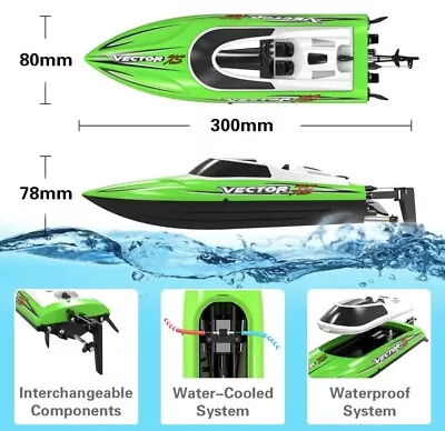 VOLANTEXRC RC Boat 20MPH Fast RC Boat For Adults 2.4Ghz Remote Control Boat • $98.82