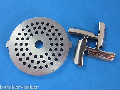 1/8  Meat Grinder Plate Disc & Knife For Rival Sunmile & Deni Electric  • $18.75