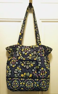 Vera Bradley Indigo Pop Large Shoulder Snap Tote Bag Purse  • $12.99