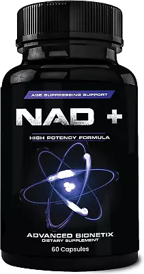 Advanced Bionetix NAD Supplement With Nicotinamide Riboside Plus Resveratro NEW • $19.99