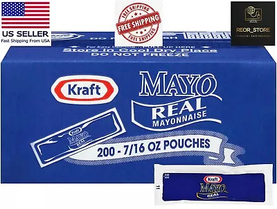 Kraft Mayo Real Mayonnaise (0.44 Oz. Packets 200 Ct.)  FREE SHIPPING • $19.37