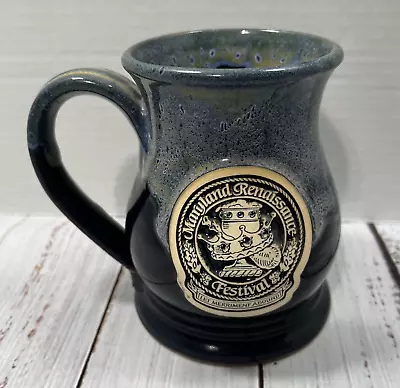 Maryland Renaissance Festival Mug Cup Hand Crafted Blue 2005 • $17.49