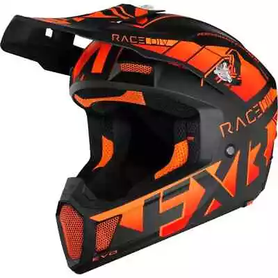 Fxr Racing Clutch Evo Mx Helmet - Black/orange - Motocross/offroad • $199.99