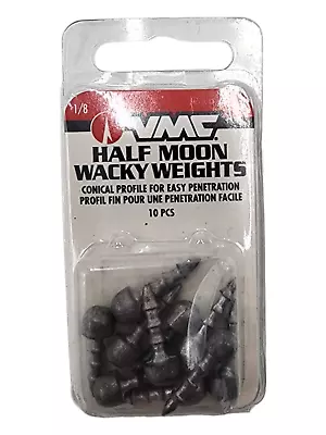 VMC Half Moon Wacky Weight 1/8 Natural Pack Of 10 HMWW18-NAT • $7.99