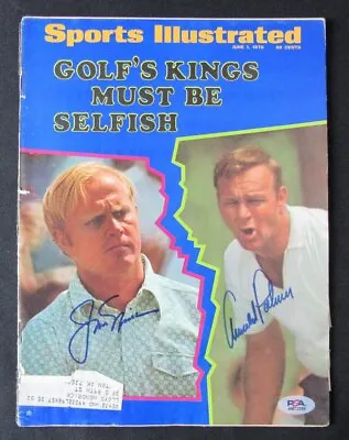 Jack Nicklaus/Arnold Palmer Signed 1970 Sports Illustrated Magazine PSA/DNA • $852.86