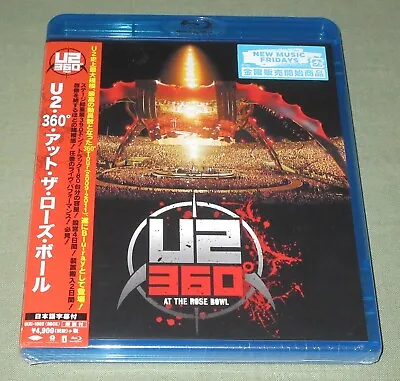 SEALED! PROMO! $0 Ship! JAPAN Music BLU RAY DISC DVD U2 360 At The Rose Bowl OBI • $134.96