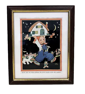 £8.99 • Buy Mabel Lucie Attwell Print Bunty & The Boo-Boos Signed Framed