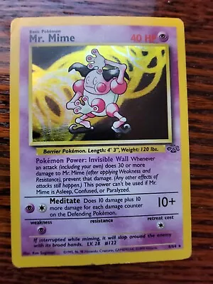 1 X PL Mr. Mime - 6/64 - Holo Rare ~ Jungle - Unlimited WOTC • $9.99