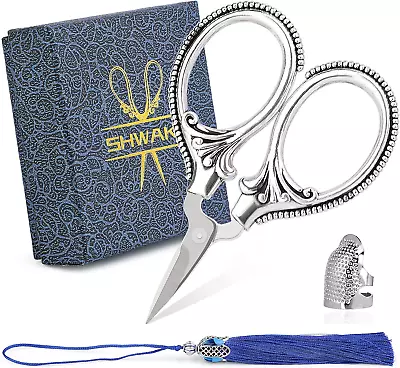 Little Embroidery Scissors Vintage Scissors With European Style Vintage Sewing • $17.34