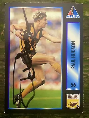 Paul Hudson Signed 1994 AFL Dynamic Hawthorn Hawks • $11.99