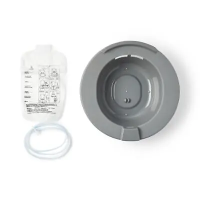 Medline Sitz Bath Round Graphite Plastic 2000mL Bag Graduated Printed Directions • $14.99