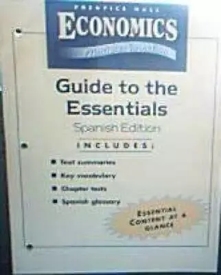 Economics: Principles In Action Guide To The Essentials Spanish 2007c - Good • $12.92