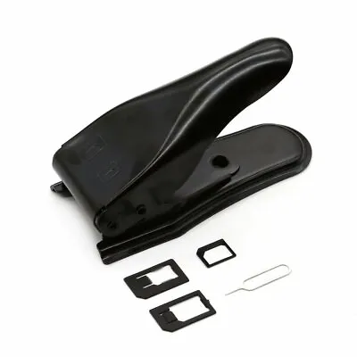 2 In 1 Universal Micro/Nano SIM Card Cutter For IPhone Mobile Phone & Adapters • £5.95