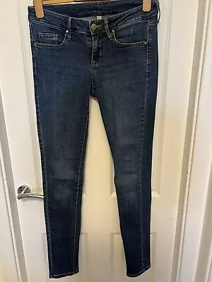 Mango Blue Skinny Low Rise Jeans Size 38 - UK10 • £10