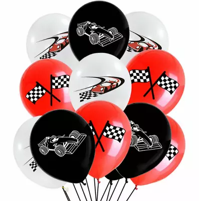 12 Formula One F1 Racing Car 12  Latex Balloon Kids Birthday Party Event Decor • £3.98