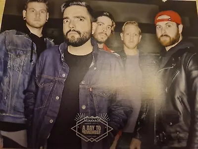 A Day To Remember A4 Poster Kerrang Magazine Uk  • $4.41