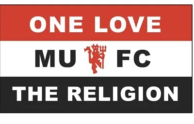 Manchester United Flag (3x5ft) One Love Man Utd Flag MUFC • $18.94