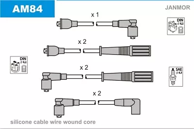 Ignition Cable Kit Janmor Am84 For Jeep • £18.30