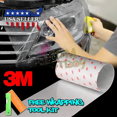 3M Clear Protection Film Headlight Taillight Fog Light Sider Marker Vinyl Wrap • $15.76