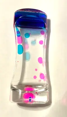 Sensory Liquid Bubble Timer |  Fidget Toy Pink And Blue Calming Timer • $7.50