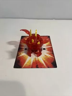 $10.99 • Buy Bakugan Translucent Neo Dragonoid Red Pyrus 610G Sega Toys Figure Broken Wing