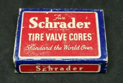 Vintage Schrader Tire Valve Cores In Original Advertising Box • $9.50