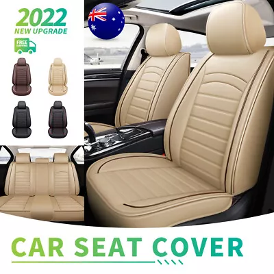 $156.74 • Buy Leatherette Front Car Seat Covers Full Set Cushion Protector Universal 4 Season