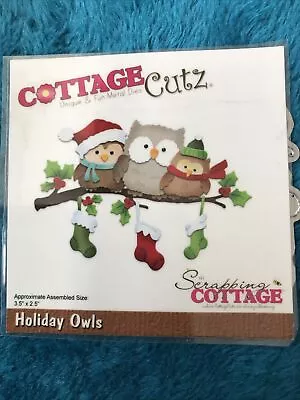 Cottage Cutz  Die - Holiday Owls • £10