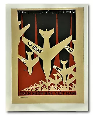 Vietnam War Poster Propaganda Shooting Down American B52 Bombers USAF Airplanes • $46.99