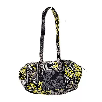 Vera Bradley Shoulder Bag Floral Baroque Winter 2010 Black Yellow • $4.99