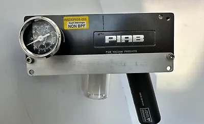 Piab Vacuum Pump MDL50 With Filter Muffler And Gauge • $119.95
