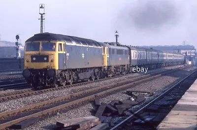 Original 35mm Colour Slide Class 47 No.47557 & 86229 Man Vic +rights For Use  • £4.99