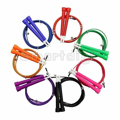 Skipping Jump Rope Speed 3M MMA Boxing Cardio Gym Exercise Fitness PVC CrossFit • $8.99