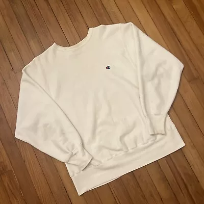 $50 • Buy Vintage 80s Champion REVERSE WEAVE Crewneck Sweat Sweatshirt Size Large