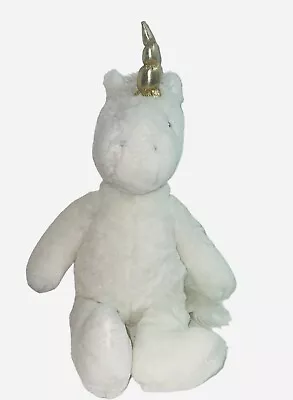 Pottery Barn Kids PBK Plush Unicorn White Soft Horn Stuffed 19 In • $11