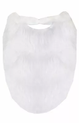 Mens Father Christmas Xmas Santa Wizard White Beard Stag Fancy Dress Accessory • £3.49