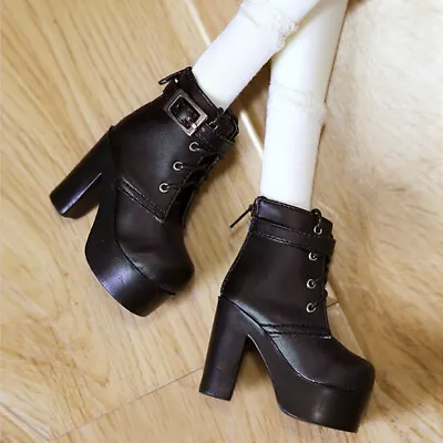 1/4 BJD Shoes MSD Black High Heels Boots Dollfie Luts MID DK AF DOD SOOM AOD DZ • $14.40