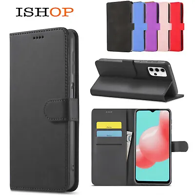 For Samsung Galaxy A14 A04s A54 A34 A53 A13 A23 A22 Case Leather Wallet Cover • $10.99