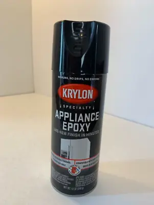 KRYLON K03206007 Appliance Epoxy Paint Aerosol 12 Oz. Black FAST SHIPPING OBO • $14.95