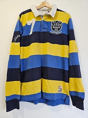 £29.99 • Buy Leeds Rhinos RLFC Superdry Heavy Rugby Shirt Size Large L 100% Cotton Mens