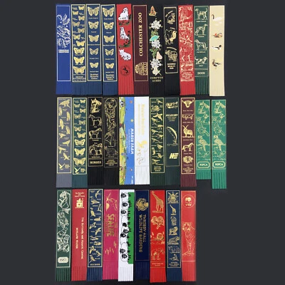 £2.99 • Buy Vintage Leather Bookmarks - Wildlife Animal Themed 